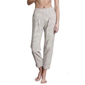 Ace and Jig pull on Westside Pants in Natural Minidot Size Small